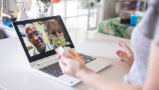 Telehealth visit via laptop