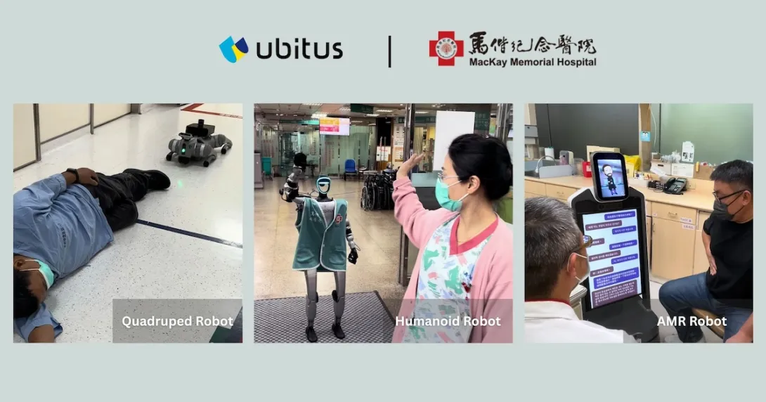 Three autonomous smart robots deployed at MacKay Memorial Hospital