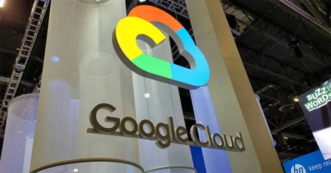 Google Cloud booth at conference