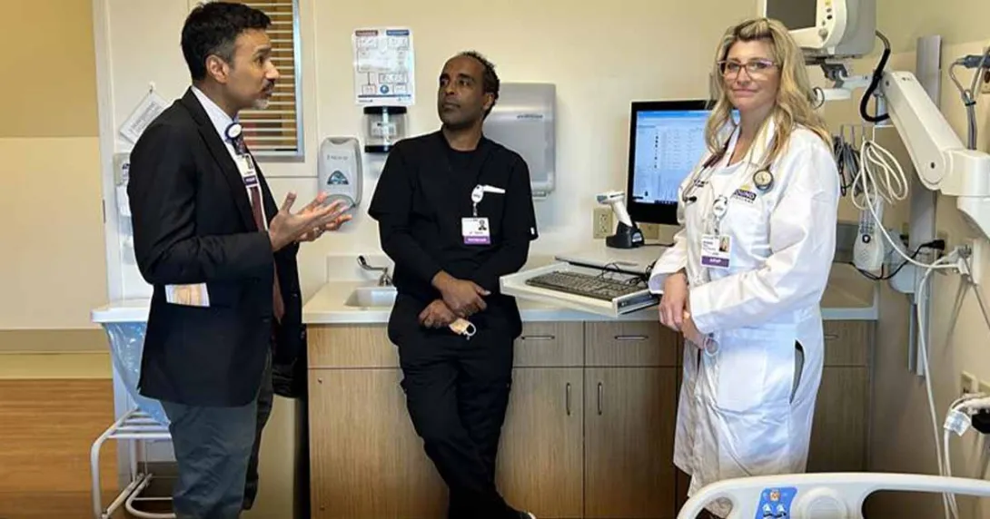 Dr. Arun Mathews, Dr. Anteneh Tesema and Christine Wiese, ARNP