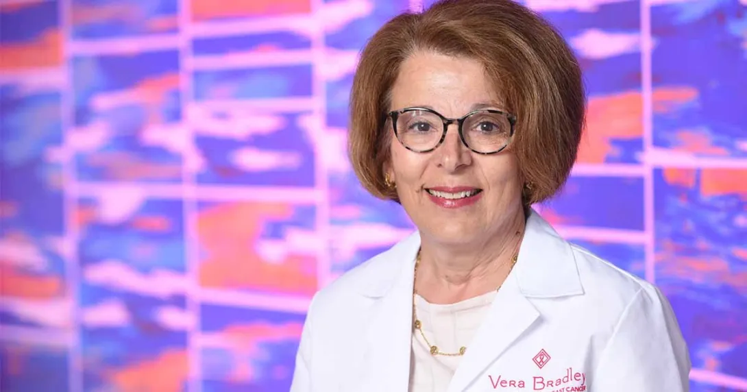 Dr. Anna Maria V. Storniolo of the IU Melvin and Bren Simon Comprehensive Cancer Center