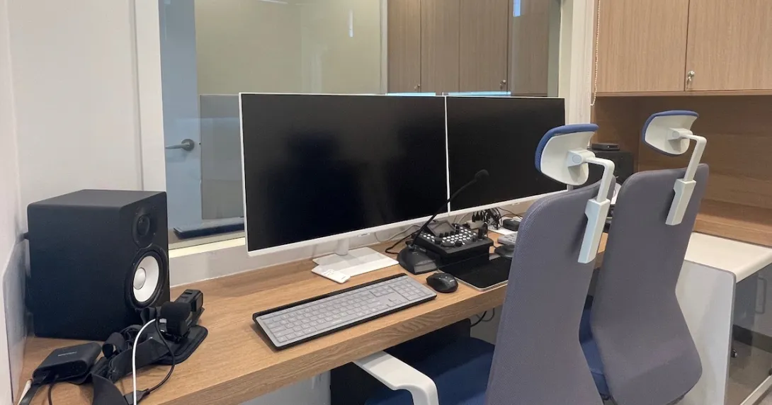 The observation room at Seoul National University Hospital's latest living laboratory
