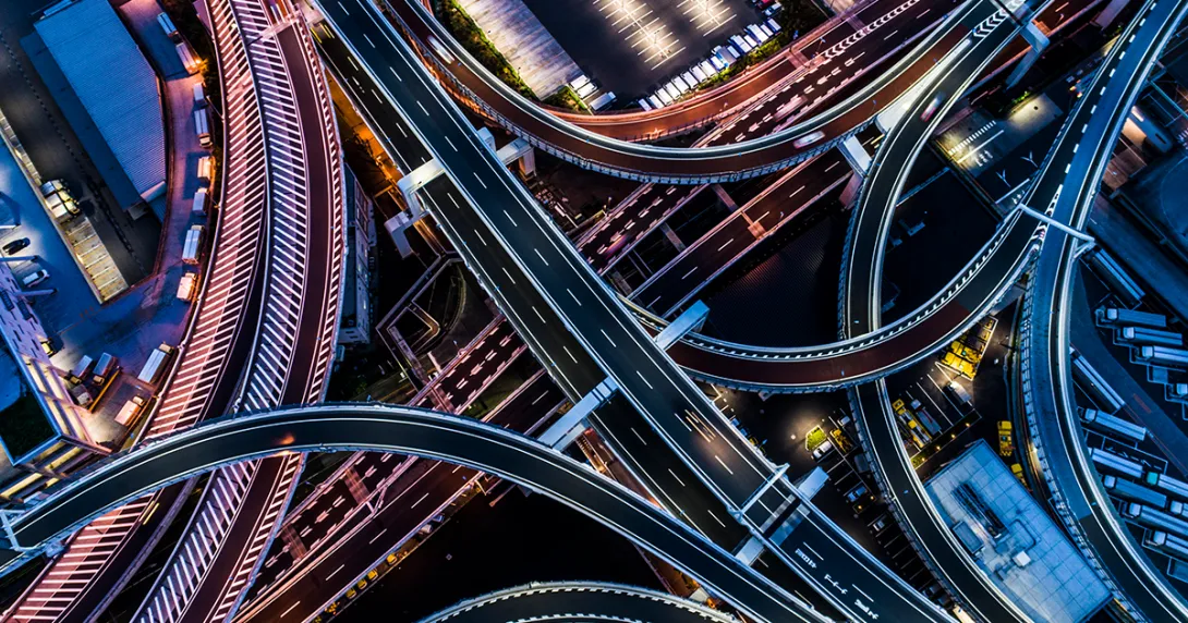 Highways intersecting