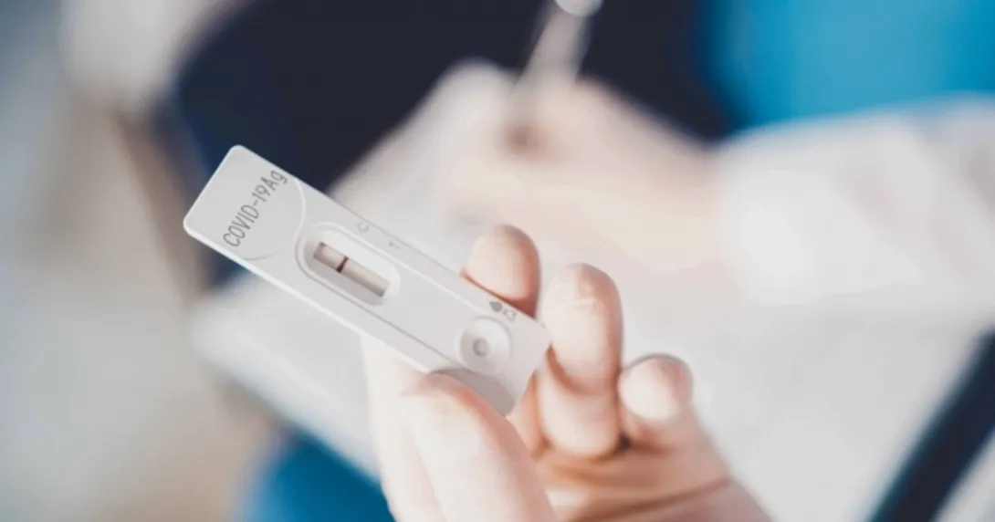 An at-home COVID test