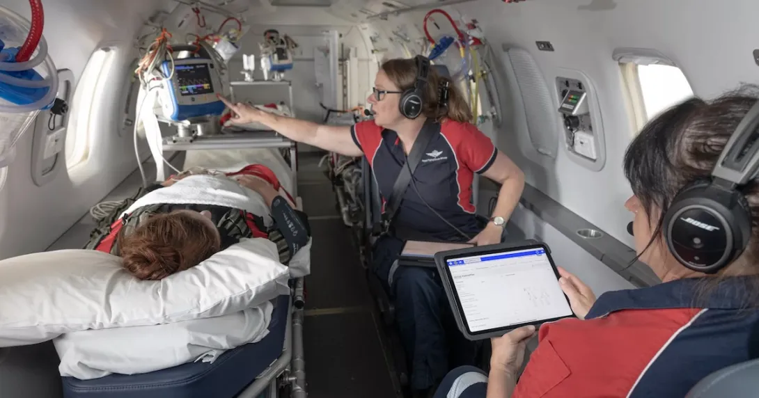 Royal Flying Doctor Service responders using the EMR 