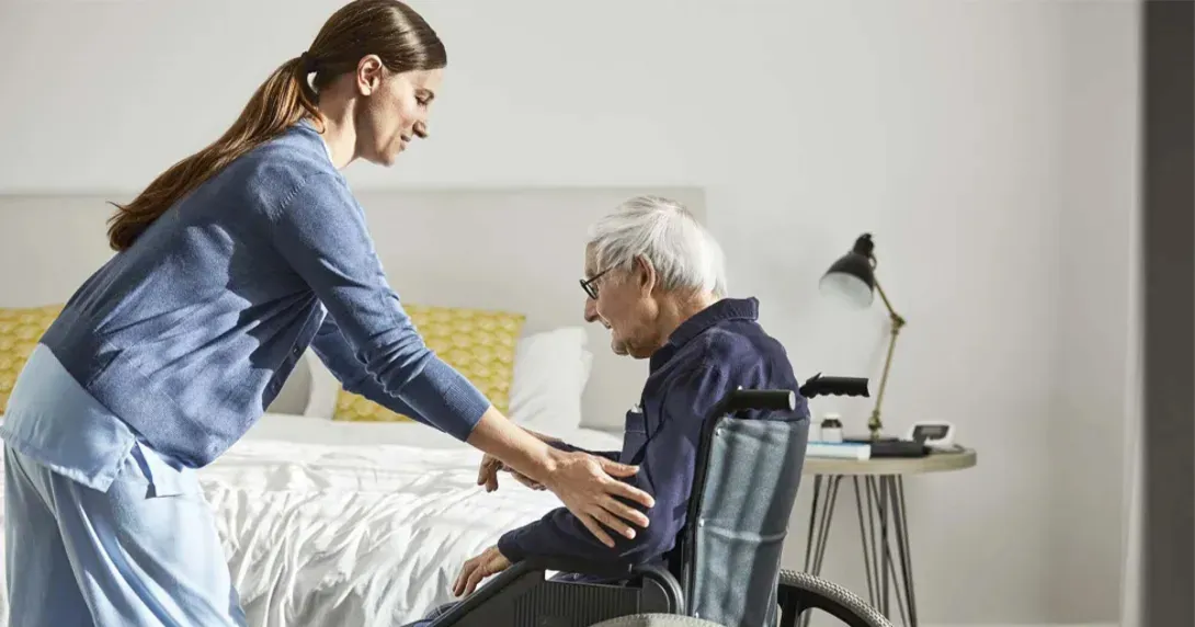 Hospital at home patient with nurse