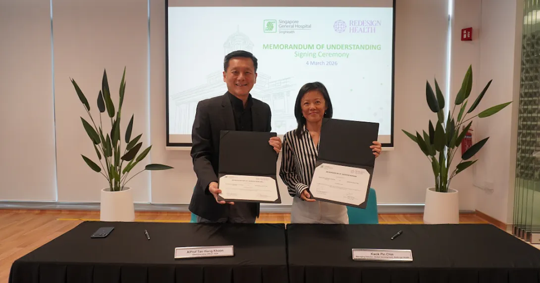 MOU signed between Singapore General Hospital and Redesign Health to co-build health startups