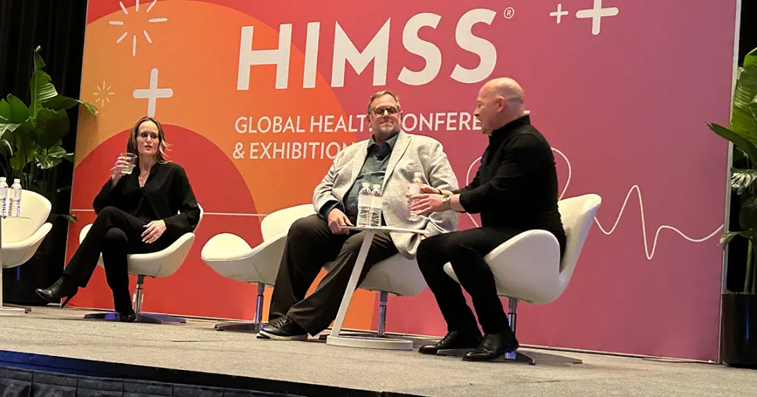 Rural hospital AI panel at HIMSS26