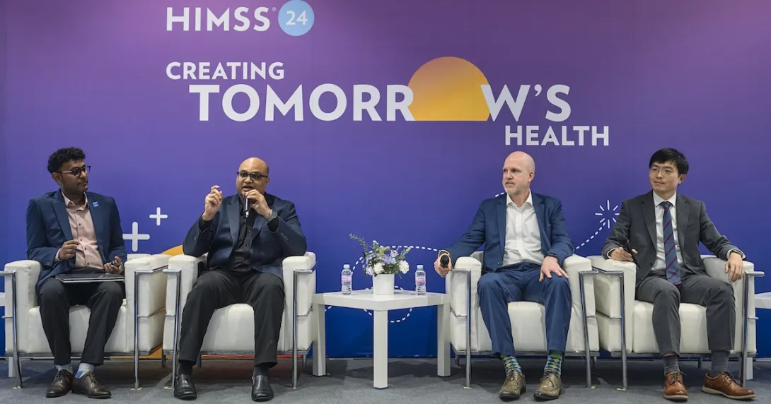 Hospital and health system officials at HIMSS24 APAC