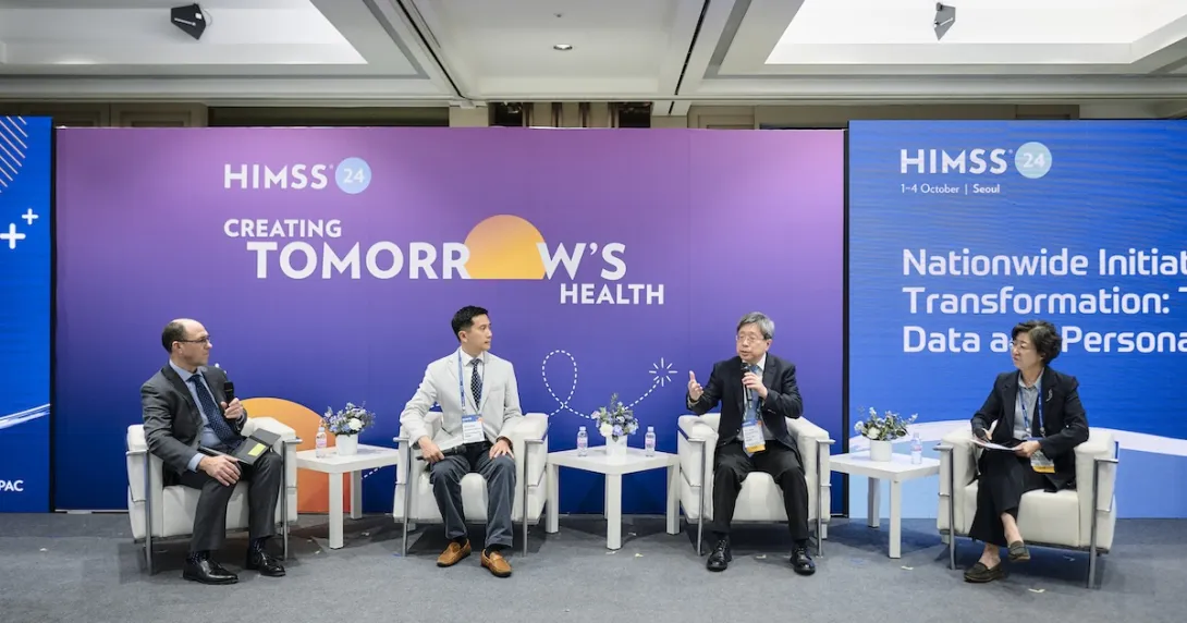 A panel discussion with health leaders from Taiwan, South Korea, and Singapore at HIMSS24 APAC