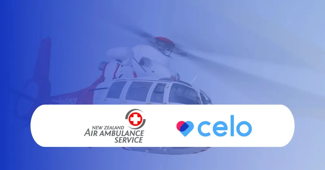 Logos of New Zealand Air Ambulance and Celo Health
