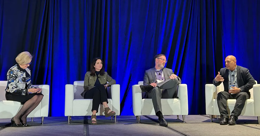 Panelists at the HIMSS AI in Healthcare Forum in San Diego