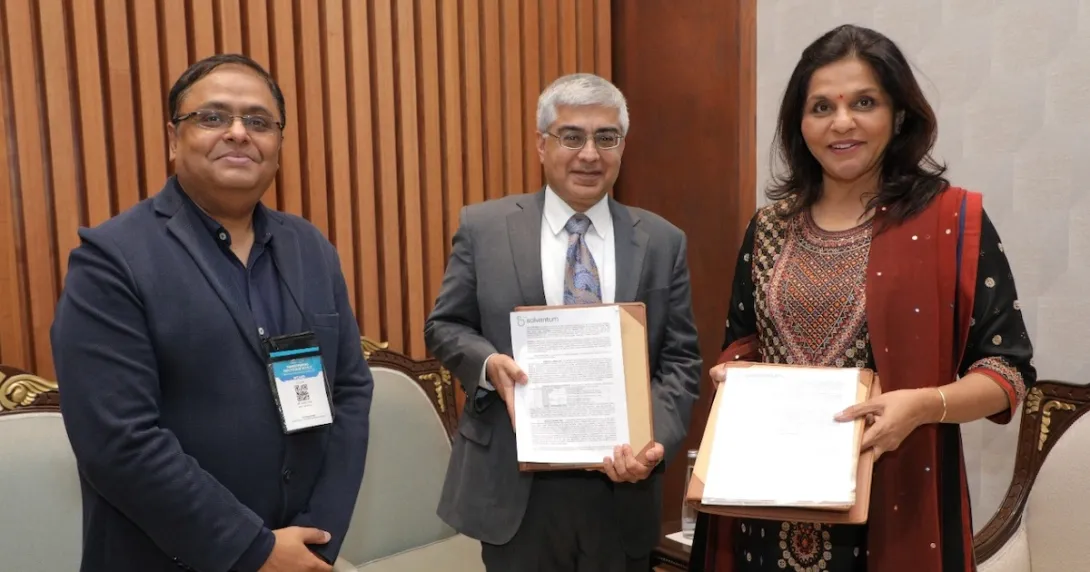 Dr. Sujoy Kar, Chief Medical Information Officer, Vice President, Apollo Hospitals; Dr Sandeep Wadhwa, Global Chief Medical Officer, Health Information Systems, Solventum; and Dr Sangita Reddy, Joint Managing Director, Apollo Hospitals