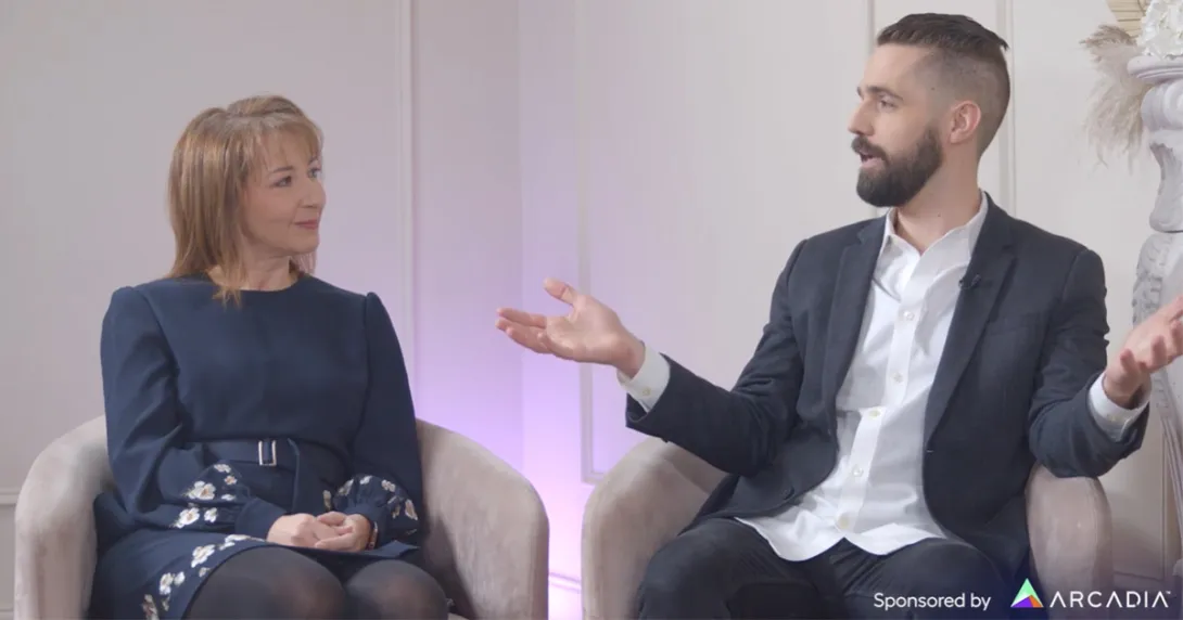 Tina Esposito, system VP and chief health information officer at Advocate Health, and Nick Stepro, chief product and technology officer at Arcadia