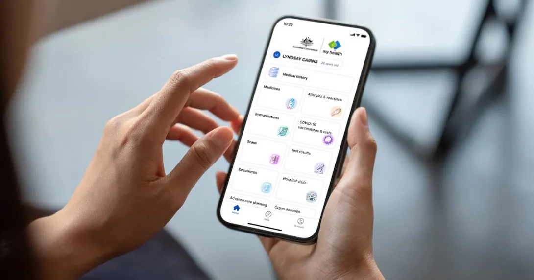 my health mobile app by the Australian Digital Health Agency