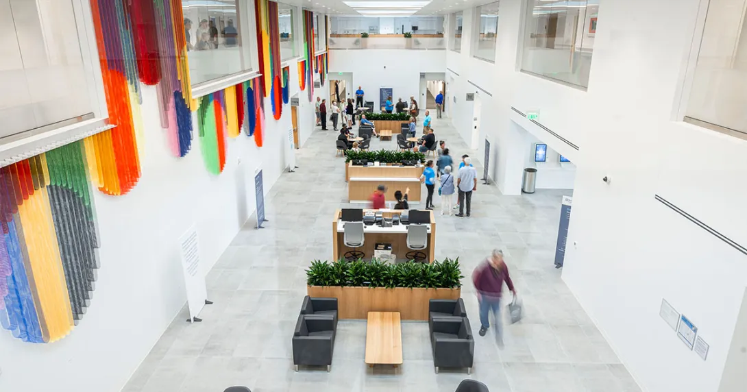 Interior of the new Mentor Hospital, which has a 5G private network