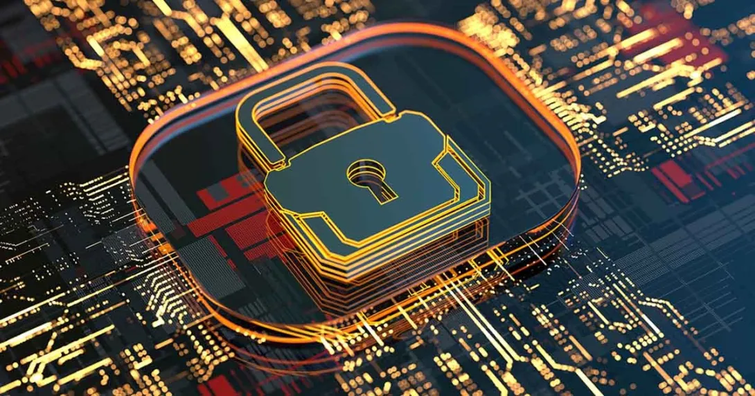 Lock icon for cybersecurity