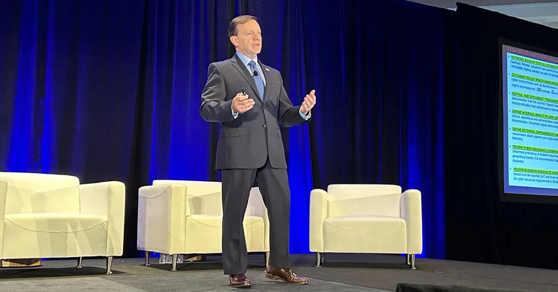 John Riggi, national advisor for cybersecurity and risk for the American Hospital Association