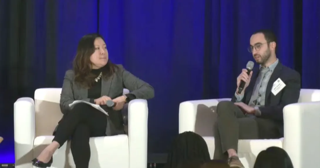 Jenny Ma, senior advisor in the HHS Office for Civil Rights, and  Dr. Mark Sendak of the Duke Institute for Health Innovation