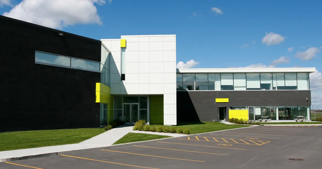 Exterior of small rural hospital