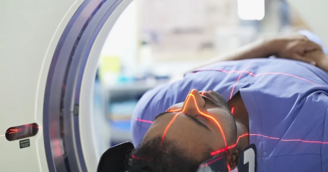 Patient being examined