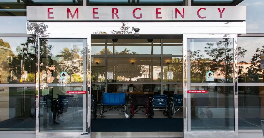 Emergency room doorway