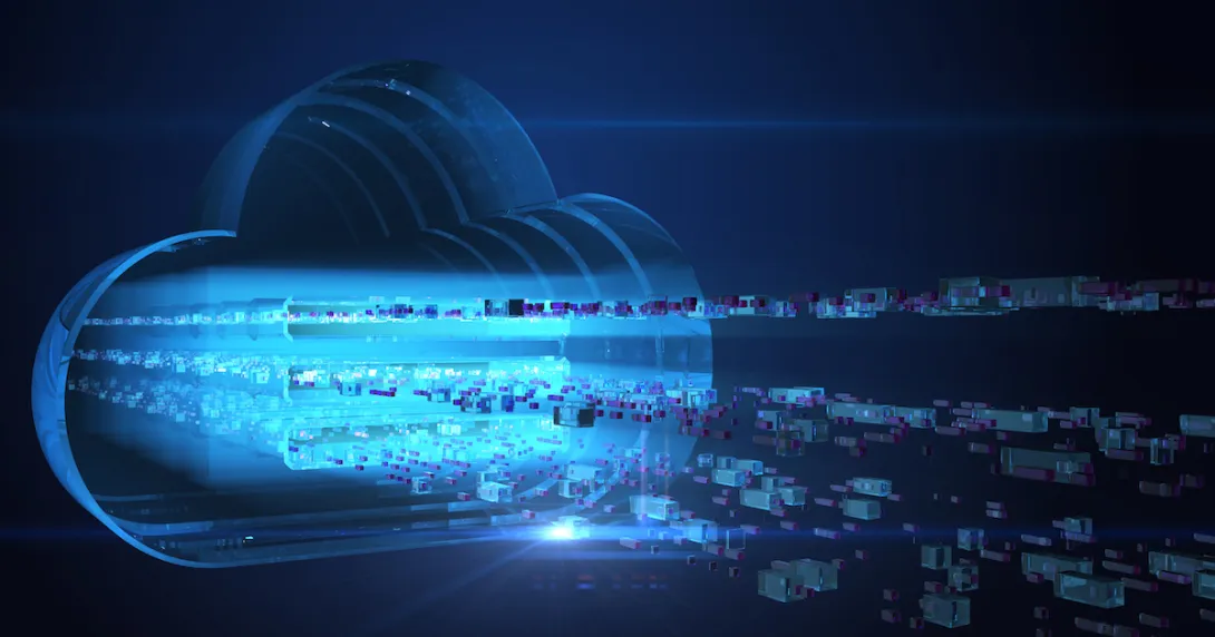 Digital outline of a cloud