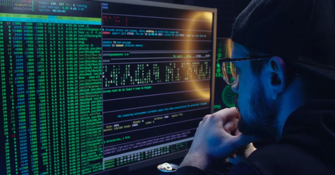 Hacker looks at files